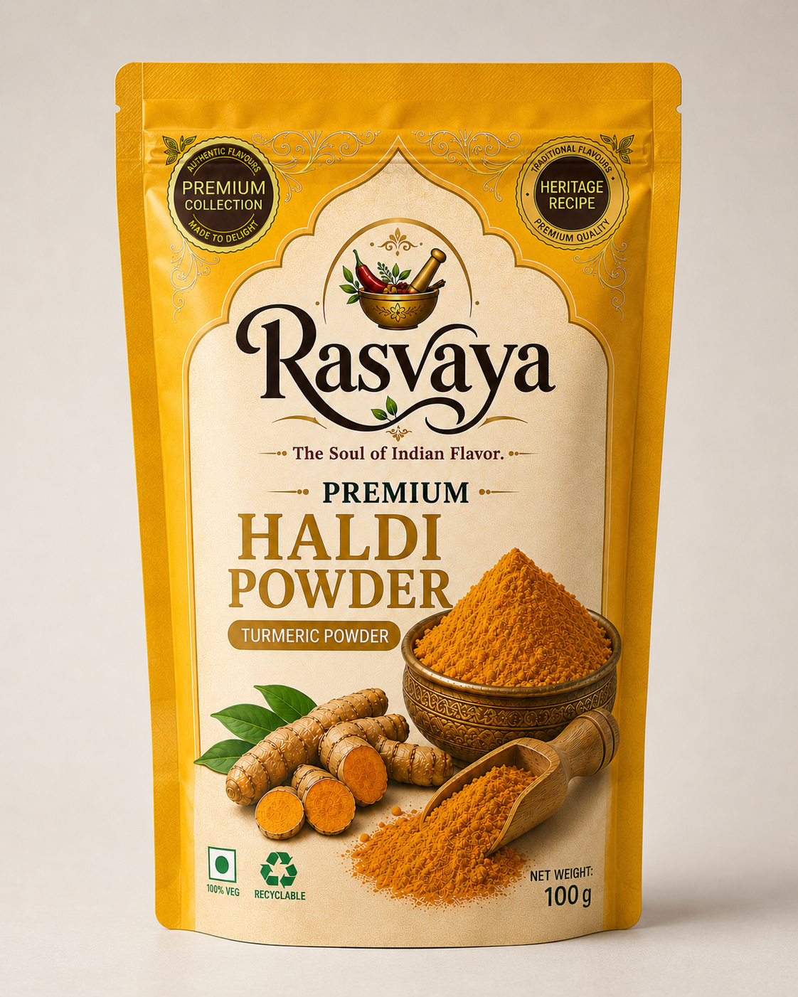 Rasvaya Premium Haldi Powder | Turmeric Powder